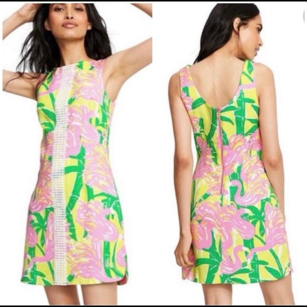 Lilly Pulitzer Lilly For Target Flamingo Fan Dance Shift